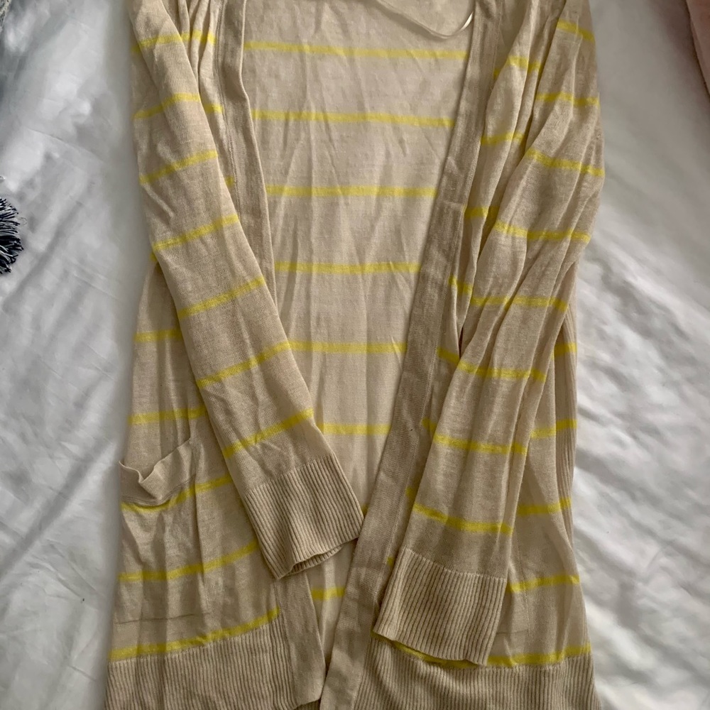 LIGHTWEIGHT STRIPED CARDIGAN